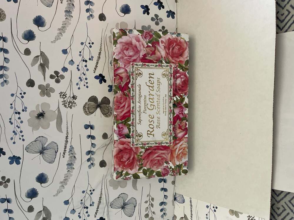 Saponificio Artigianale Fiorentino Rose Garden Scented Soaps 3-Pack 4.40oz Each